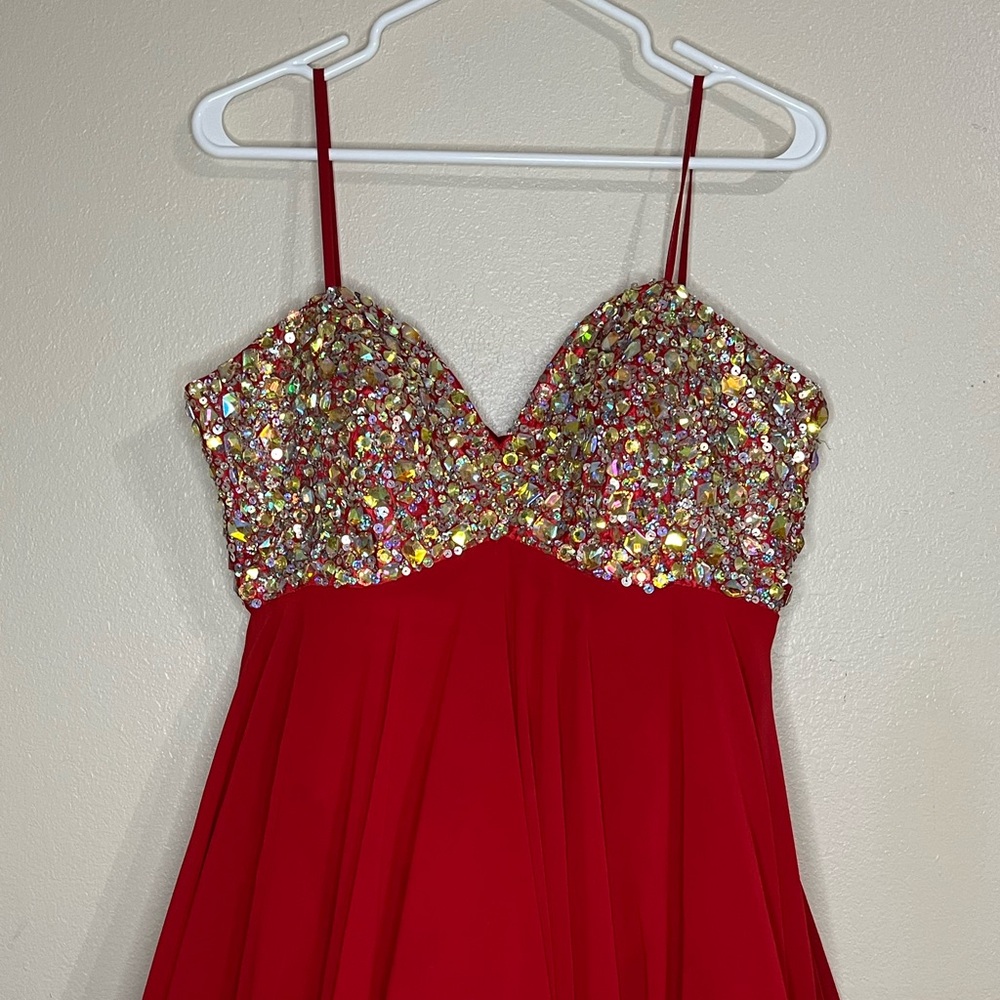 red dress